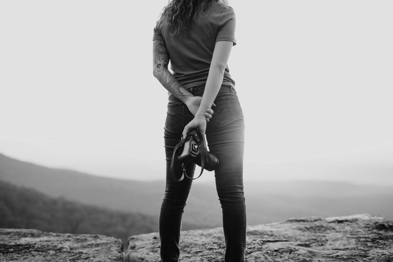 Landscape photography session on location